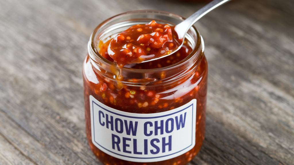 Find a quick and easy recipe for making Chow Chow relish at home